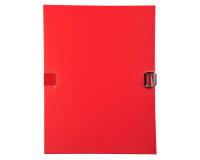 Chemise à sangle dos extensible avec rabat en pied et boucle à coulisseau cranté - polypropylène - Rouge