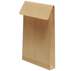 Boite de 250 Pochettes Kraft Armé Brun E4-280x400 mm avec Soufflet de 30 mm - Auto-Adhésives - 130g/m2 - Brun