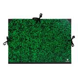 Carton à dessin Annonay 3 cordons 32x45cm - Vert