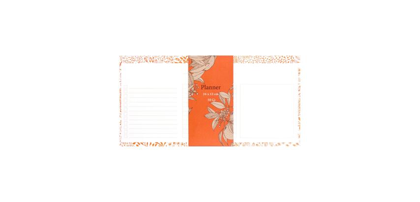 Jardin des Sens, Mini planner 24x12 cm 50 feuillets imprimés