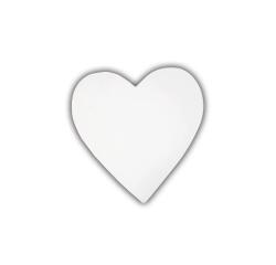 Petit coeur plein 12cm - Blanc