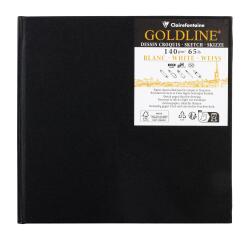 Goldline carnet rembordé rigide 50F 15x15cm 140g - Blanc