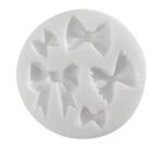 Silikonform ø 7cm, Schleifen - Weiß