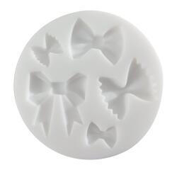 Cernit silicone mould ø 7 cm Bows - White