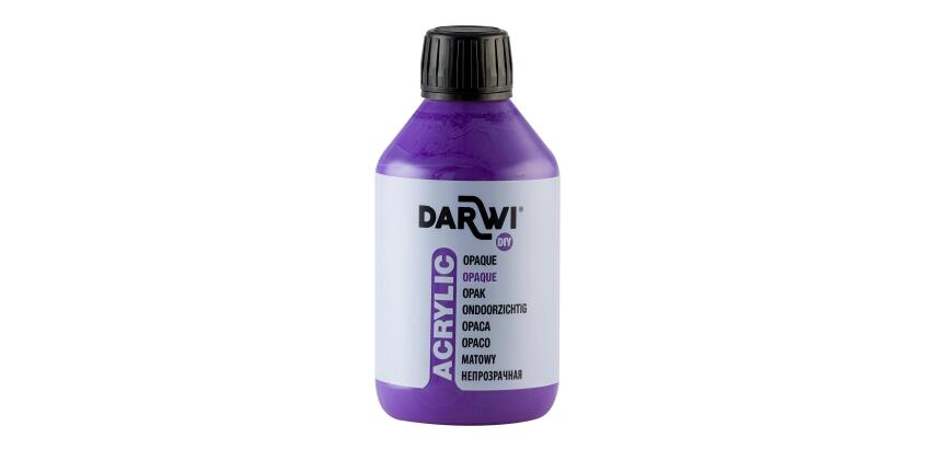 DARWI Acrylfarbe opak, Flasche 250ml, Violett - Violett