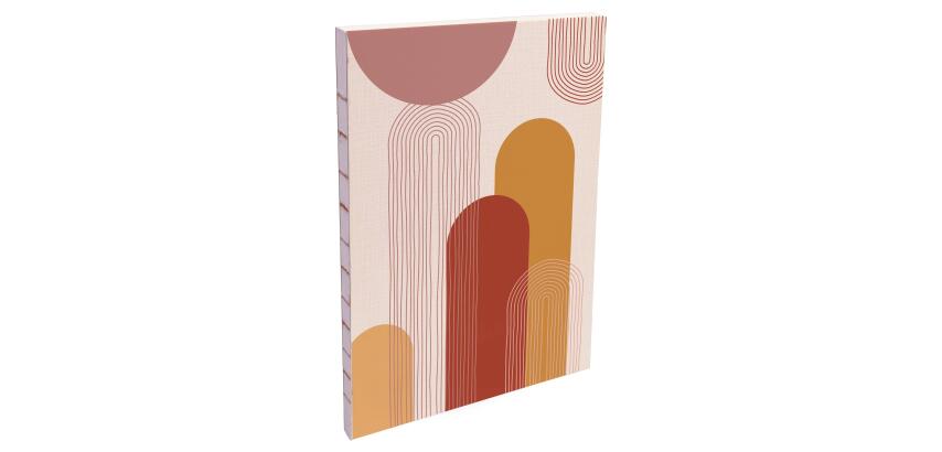 Terracotta, Carnet brochure souple A5 14,8x21 cm, 160 pages, ligné, dos brut, ass.