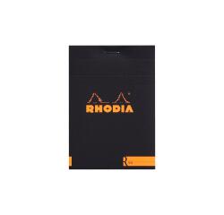 Bloc agrafé Rhodia le R N°12 8,5x12 cm 70 feuillets ligné 90g - Orange