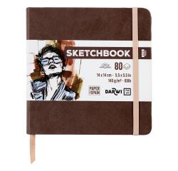 DFY Sketchbook 14x14 80F 140g - Brun