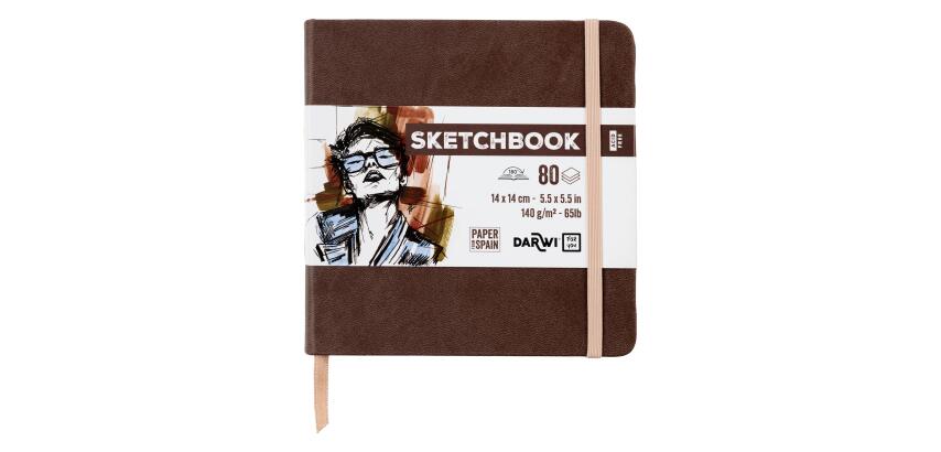 DFY Sketchbook 14x14 80F 140g - Brun