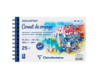 Aquapad Carnet de Voyage album spiralé 25F 14x22cm 300g
