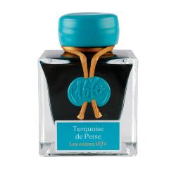 Encre 1670 à paillettes dorées - Turquoise de Perse