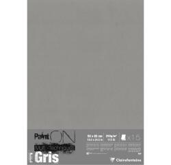 Paint'ON Gris paquet 15F 50x65cm 250g - Gris