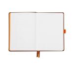 Rhodiarama Goalbook rembordé rigide A5 240 pages dot papier blanc 90g - Chocolat
