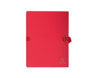 Chemise dos extensible papier 24x32cm - filmée par 5 - Rouge