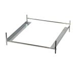 Verchroomd metalen frame voor PostButler voor installatie en verschuiven van een C4 brievenbak ref 110XXD. - Zilver