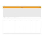Rhodia sous-main semainier entoilé A2 (42x59,4 cm) 30 feuillets encollés - Blanc