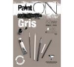 Paint'ON Gris bloc collé 30F A2 250g