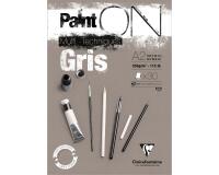 Paint'ON Gris bloc collé 30F A2 250g