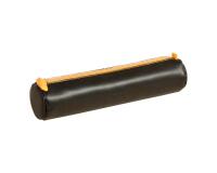 Rhodiarama trousse ronde simili cuir italien 5x21,5 cm - Noir