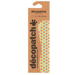 3 Décopatch sheets réf. 713 - Green