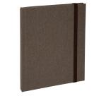 Carnet Nature 170x110, 192 pages lignées - Marron / Noir