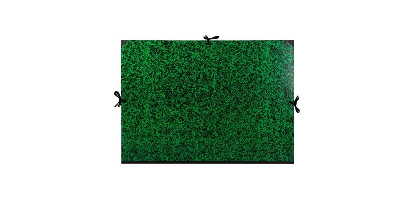 Carton à dessin Annonay 3 cordons 75x105cm - Vert