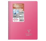 Cahier reliure intégrale enveloppante Koverbook Silver A4 160 pages ligné couverture polypropylène opaque - Assortis