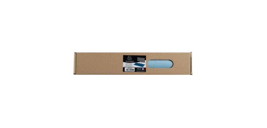 Sous main souple PU bicolore - 35 x 60 cm - Marine/ciel