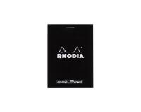 dotPad - bloc agrafé Rhodia N°12 8,5x12 cm dot 80 feuillets 80g - Noir