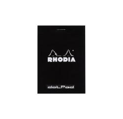 Rhodia Stapled Dot Pad Black, 85x120 - Black