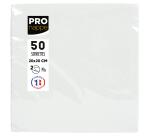 Packung mit 50 Cocktail-Servietten, mikrogeprägt, Tissue, 2-lagig - 20x20cm