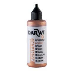 DARWI Acrylfarbe Metallic, Flasche 80ml, Bronze - Bronze