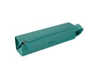 Rhodiarama trousse plumier simili cuir italien 23x5x5 cm - Eau