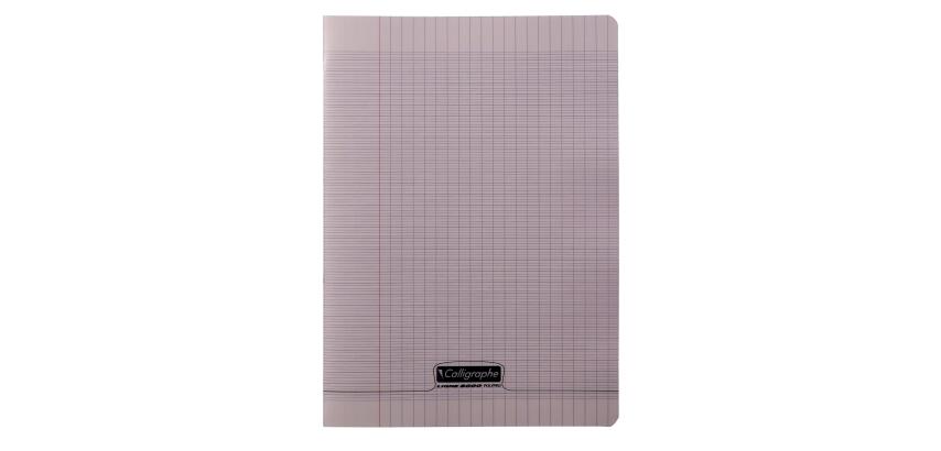 Cahier piqué 8000 POLYPRO A4 48 pages grands carreaux 90 g - Gris