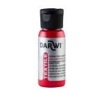 DARWI Flacon de 50 ml de Peinture Textile Opaque - vermillon