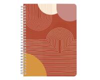 Terracotta, Carnet reliure intégrale A5 14,8x21 cm, 148 pages, ligné, ass.
