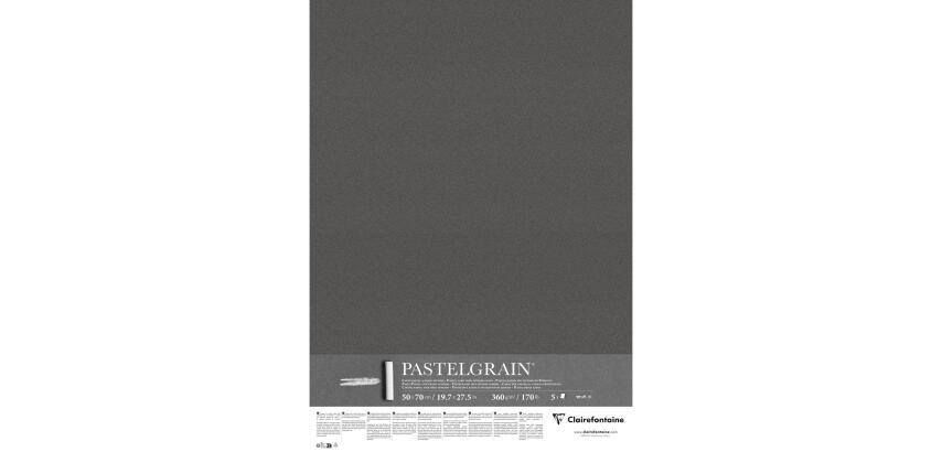 PastelGrain paquet 5F 50x70cm 360g - Anthracite
