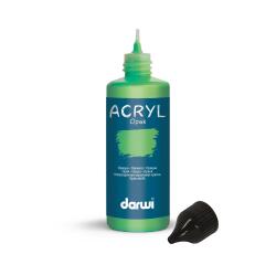 DARWI Acrylfarbe opak, Flasche 80ml, Tropischgrün - Tropischgrün
