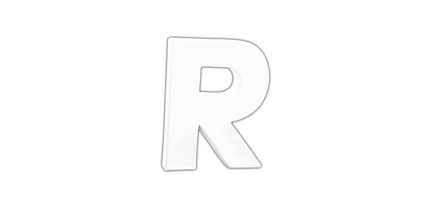 Petite lettre R 12cm - Blanc