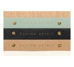 Flying Spirit Green bloc planner à rivets 24x17cm 60 feuillets imprimés détachables. - Vert de gris