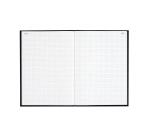 Registrierbuch 297X210 Kariert 200 paginierte Seiten - Schwarzes Leinen