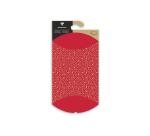 Pochette cadeau, 16x22cm, Etoiles kraft - Rouge
