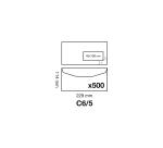 Boite de 500 Enveloppes Blanches DL2-114x229mm - Gommées Mécanisables - 80g/m2 - Fenêtre Papier Cristal 45x100 (position 20/20) - pour machine de mise sous pli automatique - Blanc