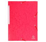 Chemise à élastiques Maxi capacity carte lustrée 425gm2 - A4 - Rouge