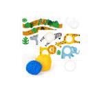 Boîte créative, Pompons, Animaux de la savane - Multicolore