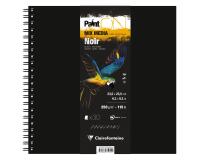 PaintON Noir carnet spiralé 30F 23,5x23,5cm 250g