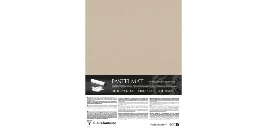 Pastelmat pastelkarton 5 blad 24x32cm - Zand