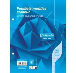 Clairefontaine Loose-Leaf Sheets, Ligne 7000, Seyes, 17x22cm 80g