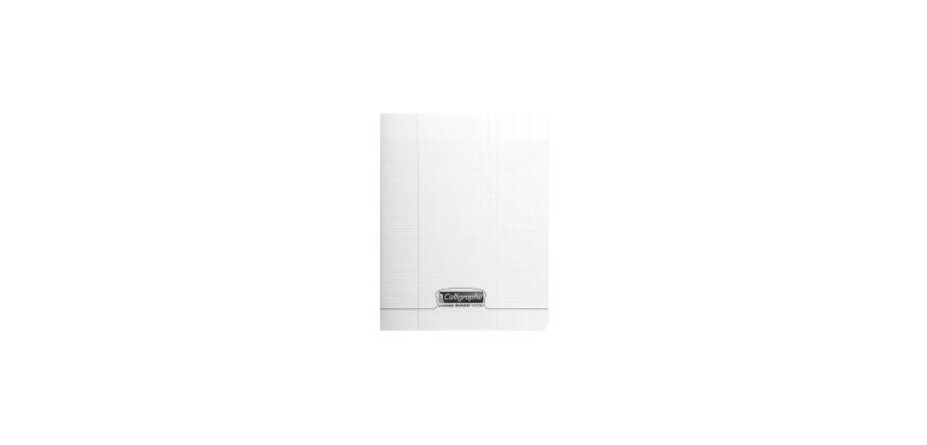 Cahier piqué 8000 POLYPRO 17x22 cm 192 pages grands carreaux 90 g - Incolore
