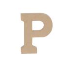 Kraft Letter 'P' 20cm - Kraft